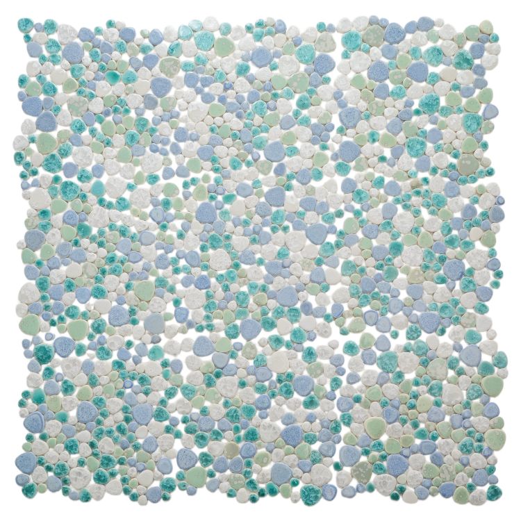 Growing Glass Sea Pebble  11.5 x 11.5